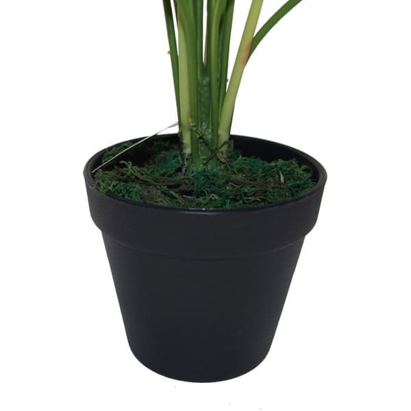 Konstgjord blomväxt - torkad blomma Leaf - LEAF-7067 - Design UK Konstgjord växt i svart plast 60 cm