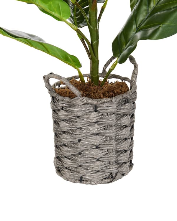 Kunstig Potteplante Grønt Syntetisk Materiale 72 cm Fiddle Leaf Tree Plant Dekorativt Innendørs Tilbehør