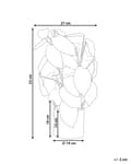Miniatyrbilde 3 av 6: Kunstig Potteplante Grønt og Svart Syntetisk Materiale 53 cm Monstera Plante Dekorativt Innendørs Tilbehør