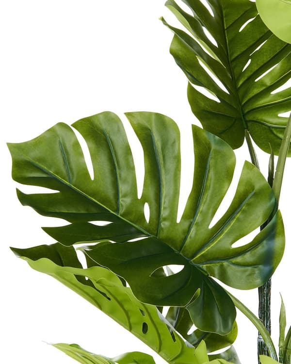 Konstgjord Monstera-växt Krukväxt Grön och Svart Syntetisk 94 cm Material Dekorativ Inomhus Accessoar