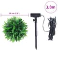 Miniatyrbilde 9 av 9: vidaXL Kunstige buksbomballer med LED-lys 2 stk grønn 20 cm