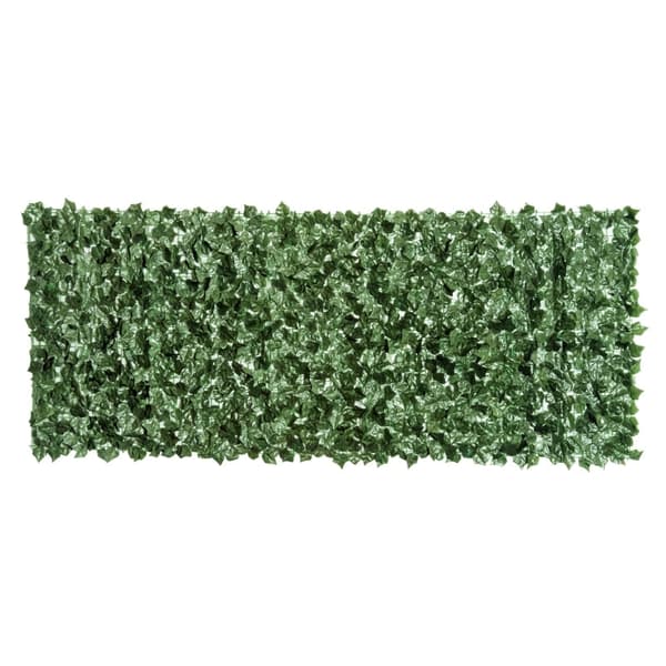 Rootz Privacy Screen keinotekoinen pensas - Vihreä aita - UV-suojattu verkko - Helppo asennus - 240cm x 100cm