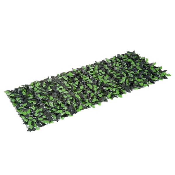 Rootz konstgjorda lövstaket - Grön väggbeklädnad - UV-beständig - Justerbar storlek - 300 cm x 100 cm - Enkel installation - Slitstarkt PE-tyg
