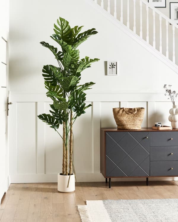 Kunstig potteplante syntetisk materiale 221 cm monstera interiør dekoration