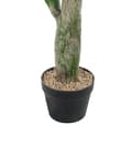Miniatyrbilde 5 av 5: Kunstig Opuntia Kaktusplante i Potte Grønt Syntetisk Materiale 150 cm Svart Potte Dekorasjon Hjemmetilbehør