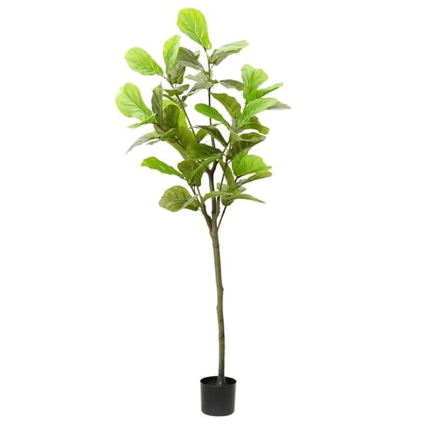 Konstgjort fikusträd 48 blad 165 cm grönt