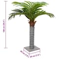 Miniatyrbilde 5 av 5: vidaXL Kunstig palmetre 6 blader 100 cm grønn