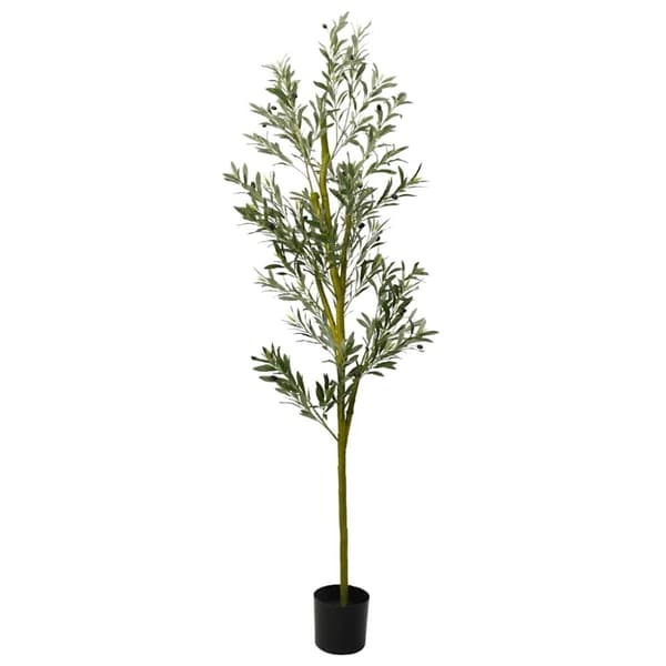 vidaXL kunstigt oliventræ 800 blade 200 cm grøn