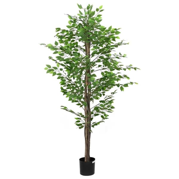 vidaXL kunstig ficusplante 1260 blade 200 cm grøn