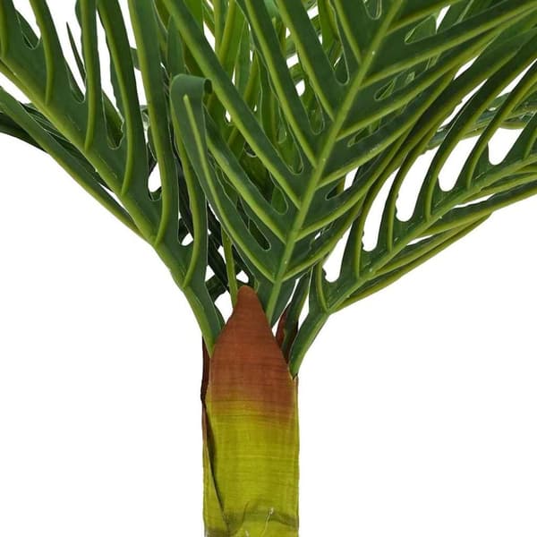 vidaXL Konstgjord palmväxt 9 blad 70 cm grön