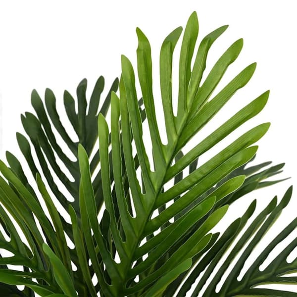 vidaXL Konstgjord palmväxt 9 blad 70 cm grön