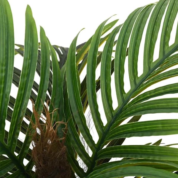 vidaXL kunstig palme 6 blade 100 cm grøn