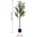 Pikkukuva 5 / 5: vidaXL Keinotekoinen oliivipuu 450 Lehdet 120 cm Vihreä