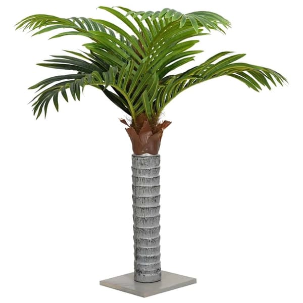 vidaXL Konstgjord palm 12 blad 150 cm grön