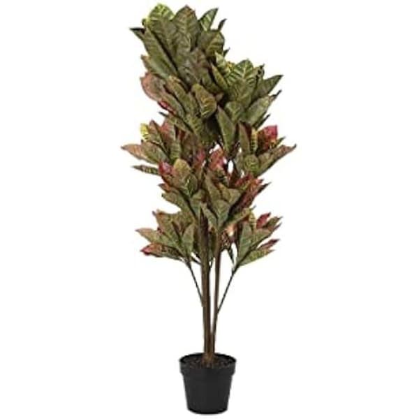 Dekorativ växt - DKD HEMDEKOR - Brun Polyeten Grön - 50 x 50 x 140 cm