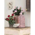 Miniatyrbild 2 av 4: Glimmerdekorationer Rose konstgjorda växter i blomkruka - H33 x Ã˜25 cm - Röd