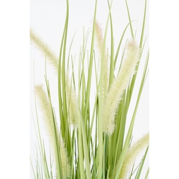 Konstgräsväxt i kruka - H53 x Ø30 cm - Grön - Glimmerdekorationer