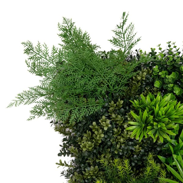 Kunstig Plantevægspanel Levende Løv Blomst Grønne Fliser Indendørs Udendørs Vejr- & UV-resistent Græshegn Falsk Hæk Privatlivsbaggrund Have Hjemmeindr