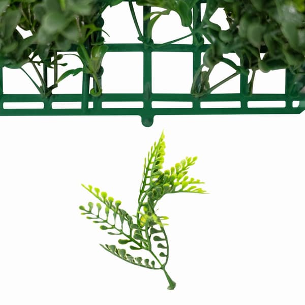 Kunstig Plantevægspanel Levende Løv Blomst Grønne Fliser Indendørs Udendørs Vejr- & UV-resistent Græshegn Falsk Hæk Privatlivsbaggrund Have Hjemmeindr