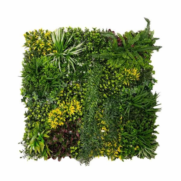 Kunstig Plantevægspanel Levende Løv Blomst Grønne Fliser Indendørs Udendørs Vejr- & UV-resistent Græshegn Falsk Hæk Privatlivsbaggrund Have Hjemmeindr