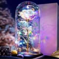Miniatyrbild 7 av 11: Evighetsros 24k Guldpläterad Diamantros med Belysning i Gåvoförpackning