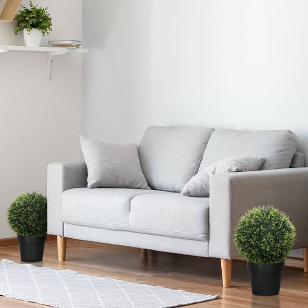 Rootz Artificial Plant Set av 2 - Dekorativa växter - Faux växter - UV -resistent - Lush året runt - 45 cm diameter