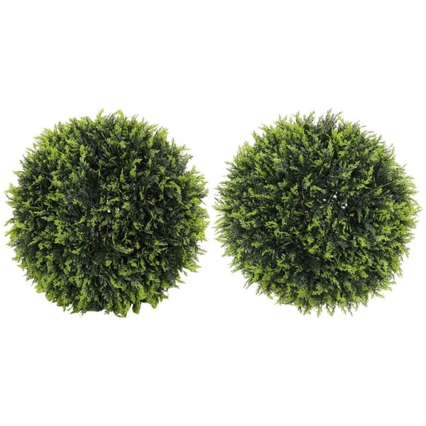 Rootz kunstigt plantesæt på 2 - dekorative planter - faux planter - UV -resistent - frodig året rundt - 45 cm diameter