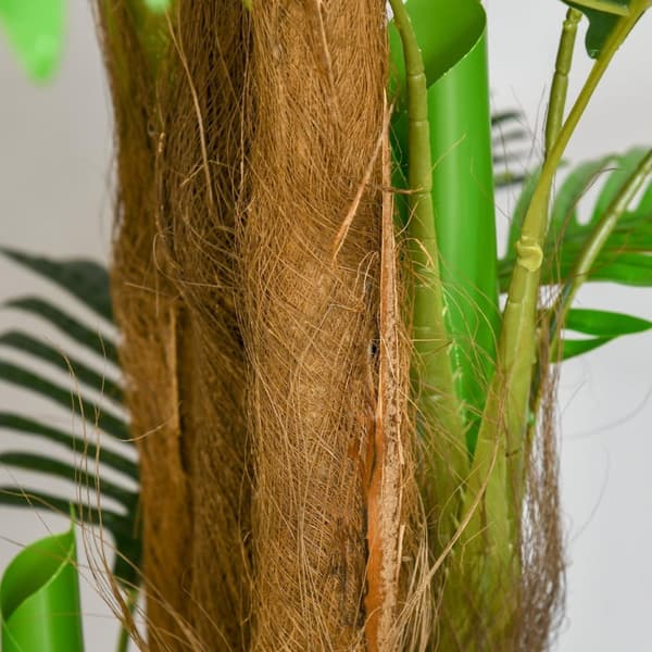 Rootzin keinotekoinen palmu - Faux Plant - Elinikäinen viheralue - Realistinen ilme - H.1.85M - POT Ø20CM X 17HCM