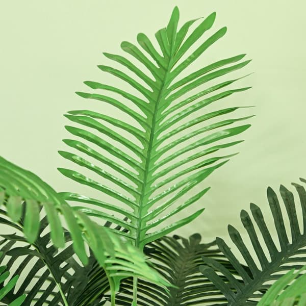 Rootz Artificial Palm Tree - Dekorativ plante - Faux Greenery - Realistiske grene - 1,6 m højde - indendørs/udendørs - pot ø16x14cm