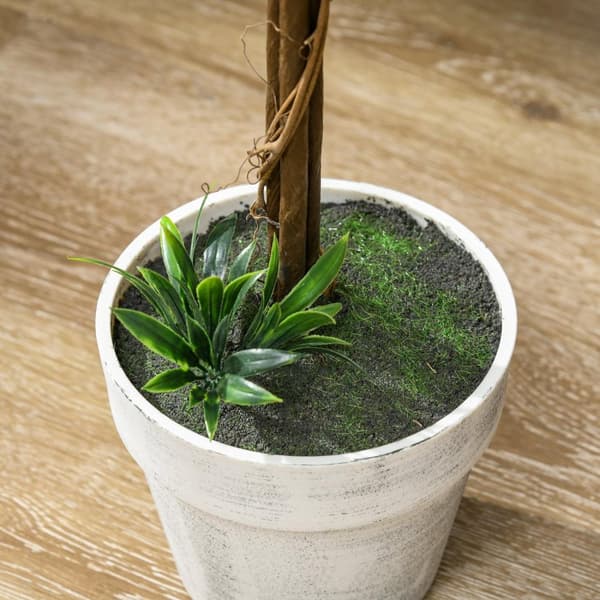Rootz kunstige lavendeltræer sæt - faux lavendelplanter - Lådig lavendelindretning - let vedligeholdelse - 60 cm høj - Ø24CM gryde