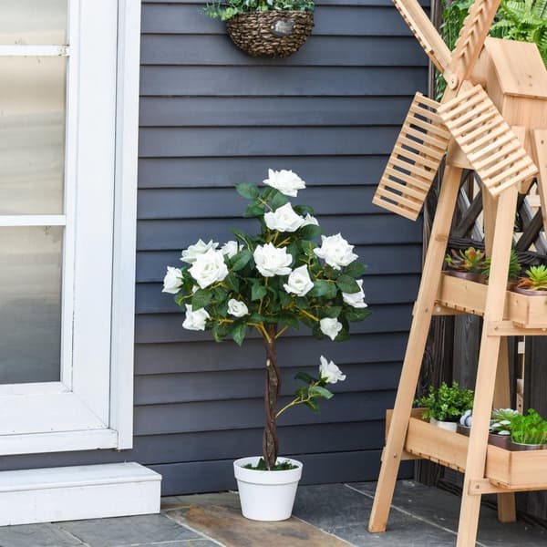 Rootz Artificial Tree - Artificial Plant - Cement Pot - Lav vedligeholdelse - 18 cm x 90 cm