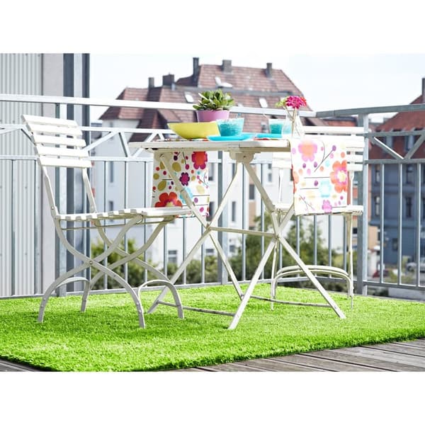 Rootz artificiell gräsmatta - syntetisk torv - faux gräsmatta - enkel vård och hållbar - 200 cm x 100 cm x 2,7 cm