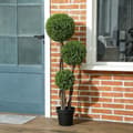 Miniatyrbillede 2 af 11: Rootz Artificial Boxwood Plant - Faux Greenery - Realistic Decor - Always Fresh - 115 cm H X 19,5 cm Ø Pot