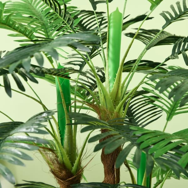 Rootz Artificial Palm Tree - Dekorativ plante - Realistiske grene - Lav vedligeholdelse - 1M X Ø16 x 17 cm gryde
