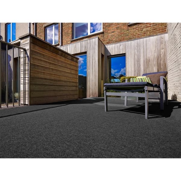 Rootz Lawn Carpet - Anthracite Artificial Turf - Synthetic Grass Mat - Easy Care - 300 cm x 133 cm x 0,75 cm