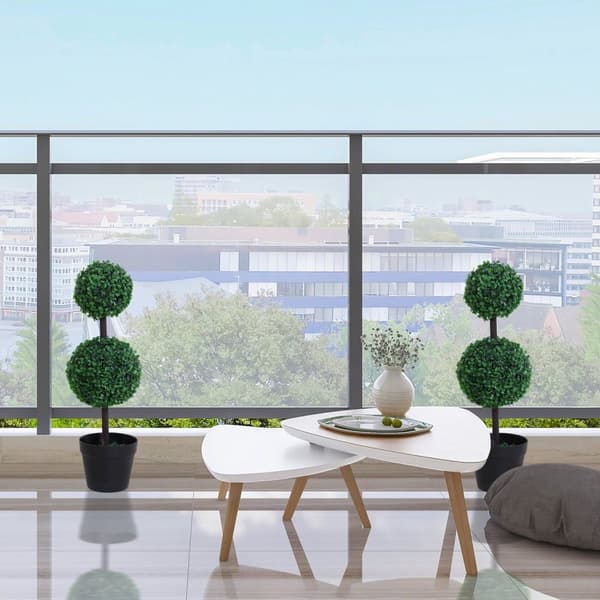 Rootz Sæt med 2 kunstige planter - Faux Plant - Fake Tree - Zero Maintenance Greenery - 23 cm x 67 cm - Perfekt indendørs indretning