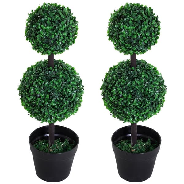 Rootz Sæt med 2 kunstige planter - Faux Plant - Fake Tree - Zero Maintenance Greenery - 23 cm x 67 cm - Perfekt indendørs indretning