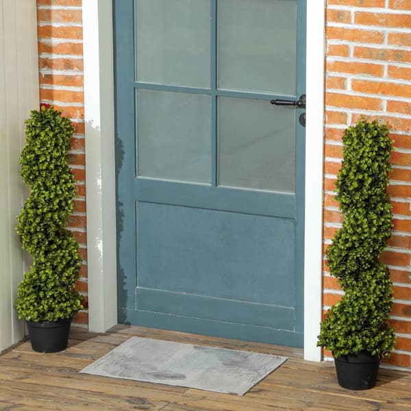 Rootz -sæt med 2 dekorative kunstige planter - falske planter - faux planter - UV -resistent - 90 cm