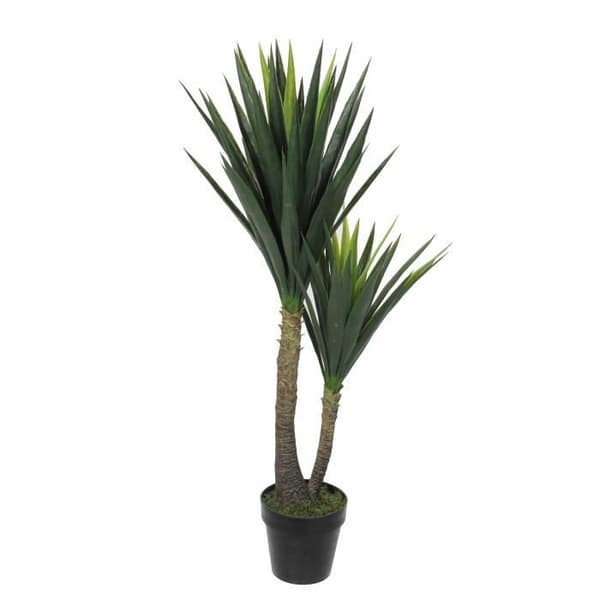 Glimmerdekorationer Yucca Konstgjorda växter - H120 x Ã˜70 cm