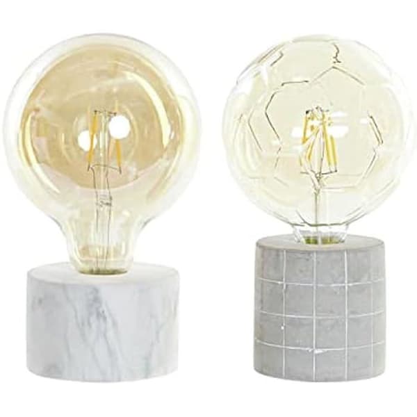 Dekoration - HEMINREDNING - Set med 2 LED-cement - Flerfärgad - Modernt - Inredning