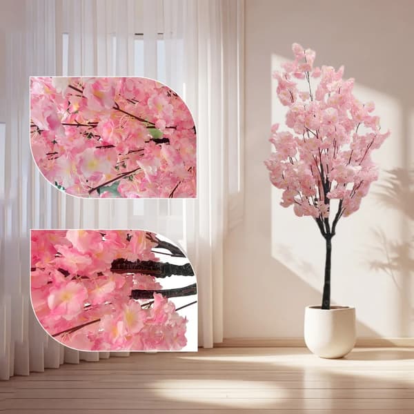 Kirsebærblomsttræ, pink farve, lav vedligeholdelse,Lyserød, 4XL