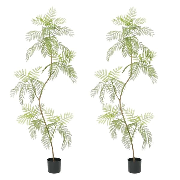 Kunstig Jacaranda Træ, Holdbart PU Materiale, Justerbart Design,2 stk, 200 cm