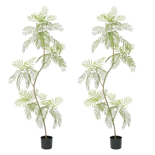 Kunstig Jacaranda Træ, Holdbart PU Materiale, Justerbart Design,2 stk, 200 cm