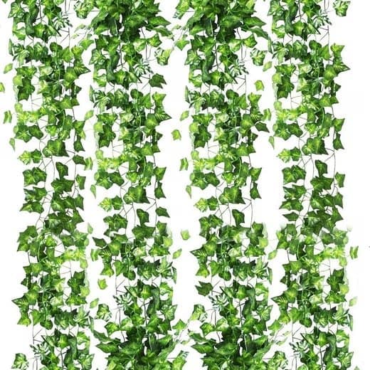 Keinotekoinen murattiseppele 220 cm - Riippuva muratti lehdillä puutarhaan, häihin, juhliin ja seinäkoristeluun