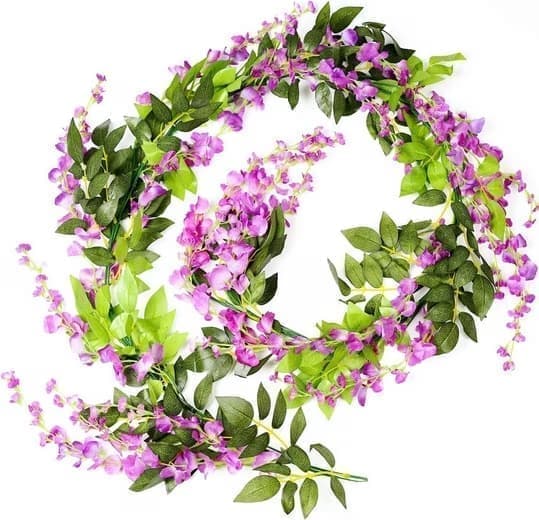 Konstgjord murgröna krans Imitationsblomkrans lämplig för hem, trädgård, utomhus och bröllop
