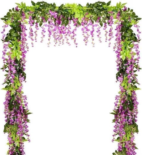 Konstgjord murgröna krans Imitationsblomkrans lämplig för hem, trädgård, utomhus och bröllop