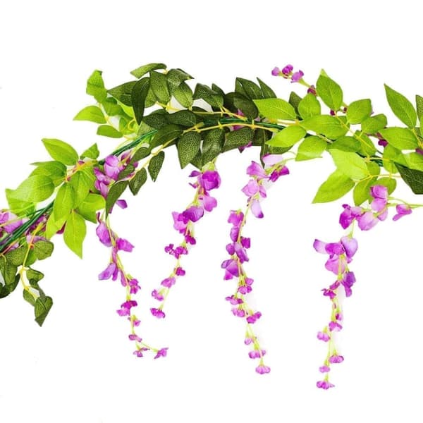 Konstgjord murgröna krans Imitationsblomkrans lämplig för hem, trädgård, utomhus och bröllop