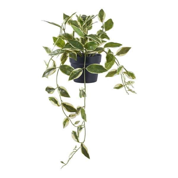 Voksblomst kunst tre høyde 33 cm grønn.