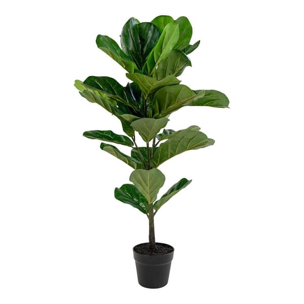 Violinfigen kunstig plante H100 cm grønn.