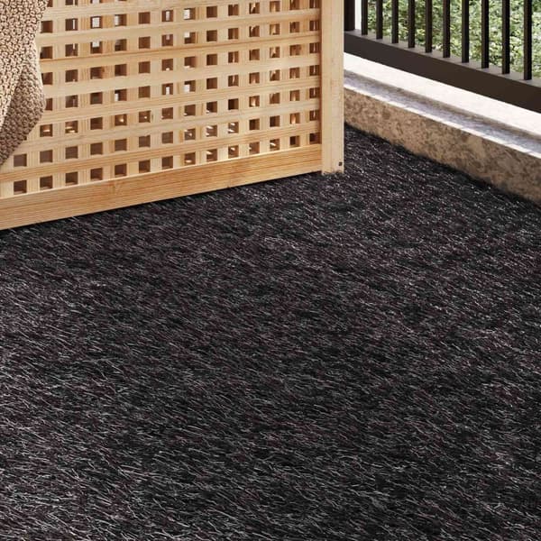 vidaXL Konstgräs Svart Polyeten, Polypropylen, SBR 1 x 2 meter, 30mm tjock